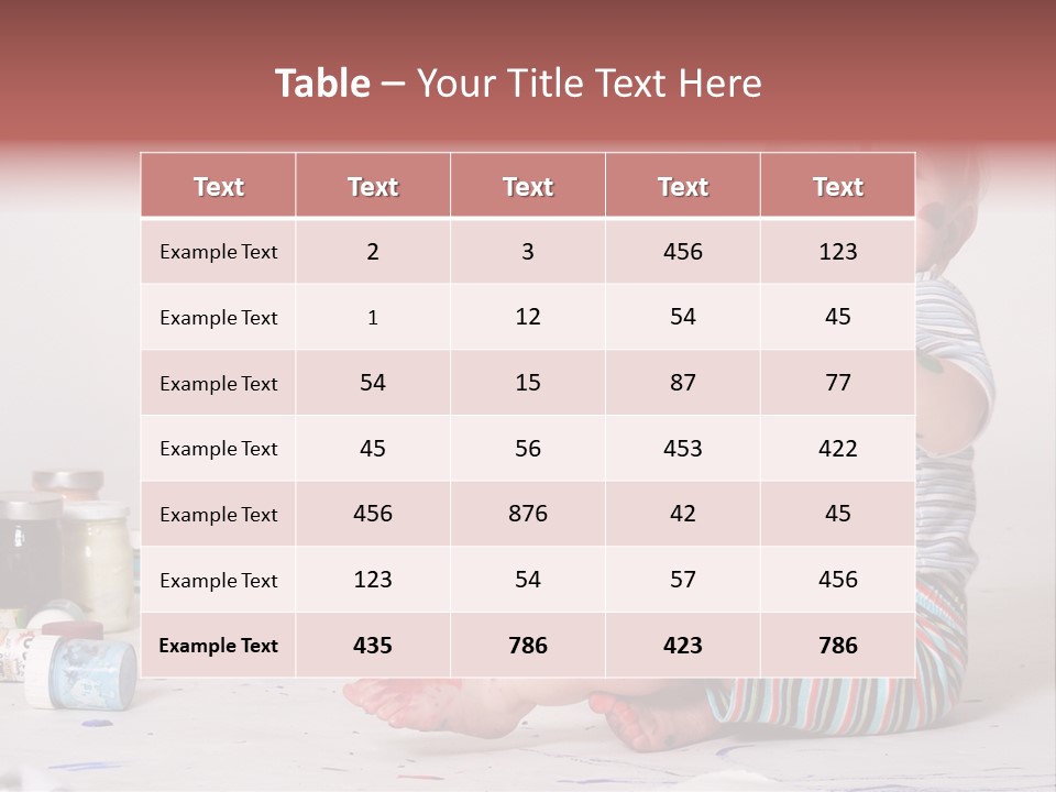 Malen Kinder Winzig PowerPoint Template