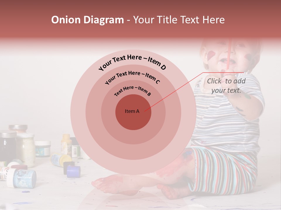 Malen Kinder Winzig PowerPoint Template