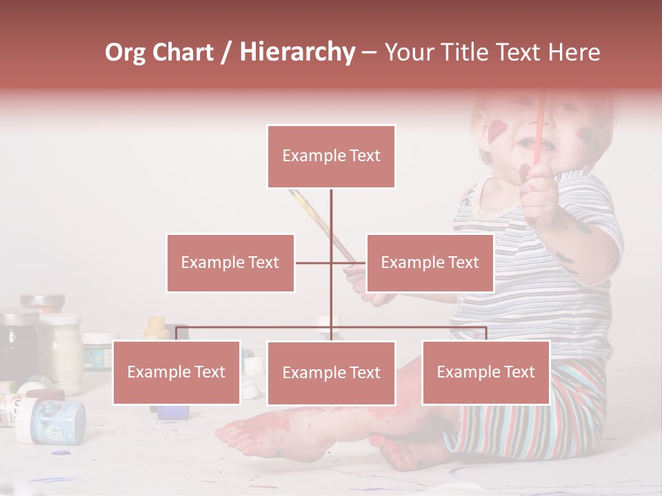 Malen Kinder Winzig PowerPoint Template