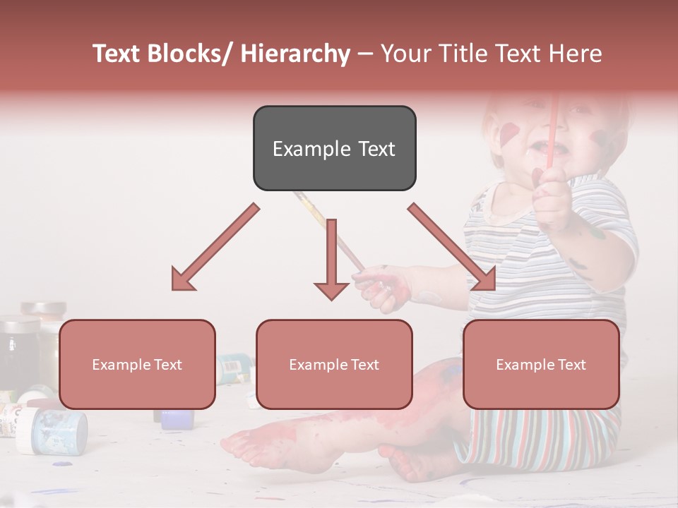 Malen Kinder Winzig PowerPoint Template