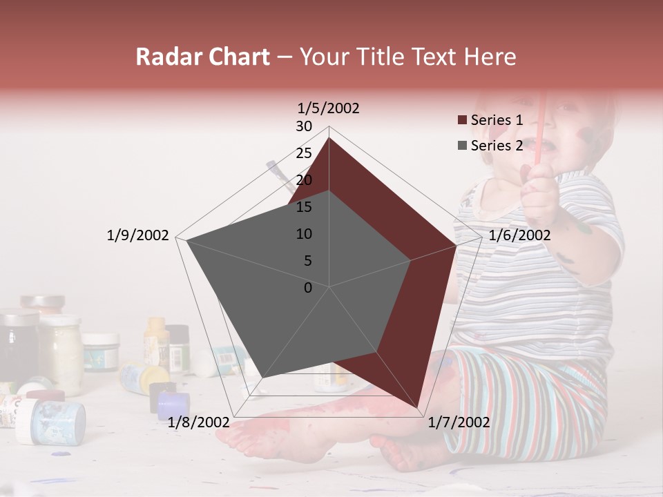 Malen Kinder Winzig PowerPoint Template