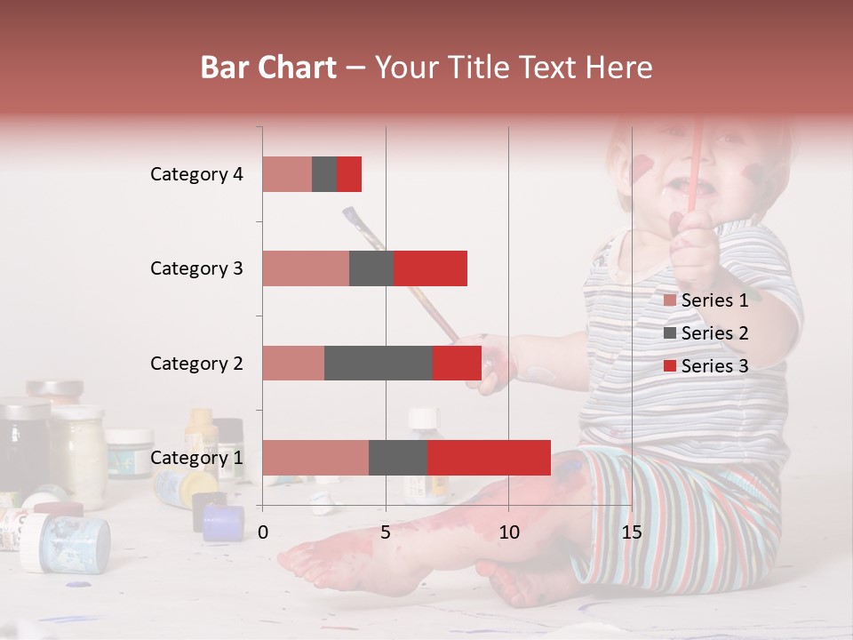 Malen Kinder Winzig PowerPoint Template