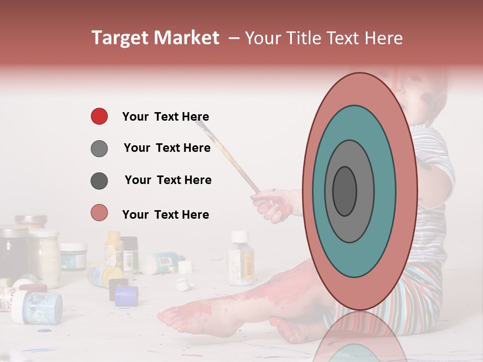 Malen Kinder Winzig PowerPoint Template