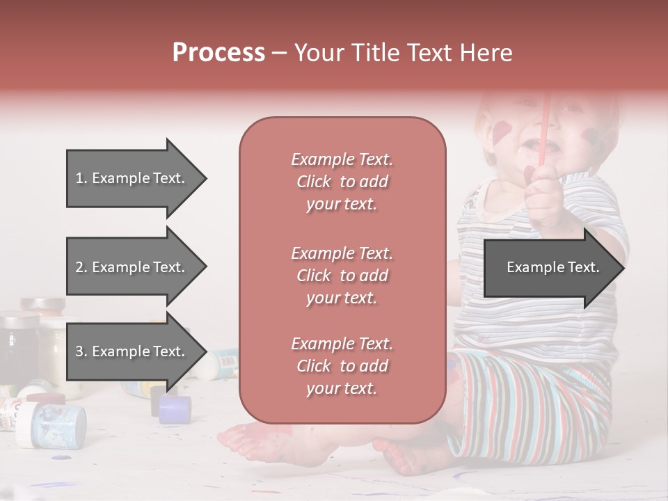 Malen Kinder Winzig PowerPoint Template