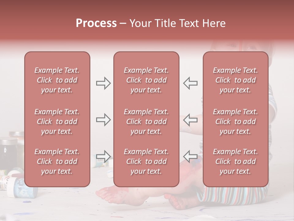 Malen Kinder Winzig PowerPoint Template
