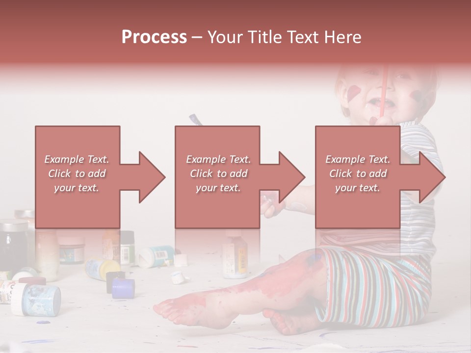 Malen Kinder Winzig PowerPoint Template