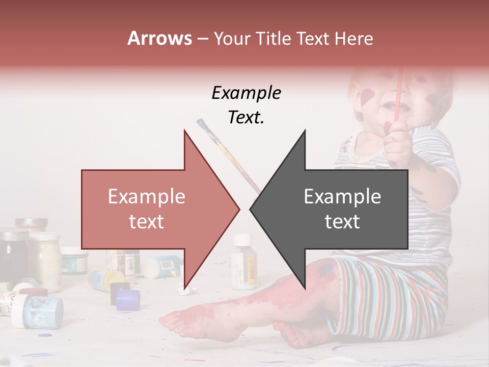 Malen Kinder Winzig PowerPoint Template