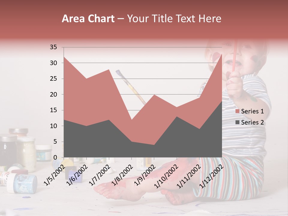 Malen Kinder Winzig PowerPoint Template