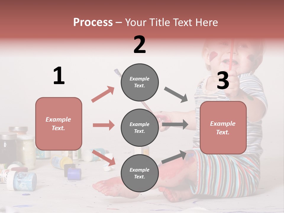 Malen Kinder Winzig PowerPoint Template