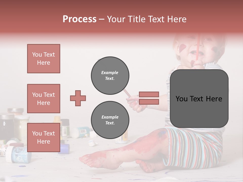 Malen Kinder Winzig PowerPoint Template