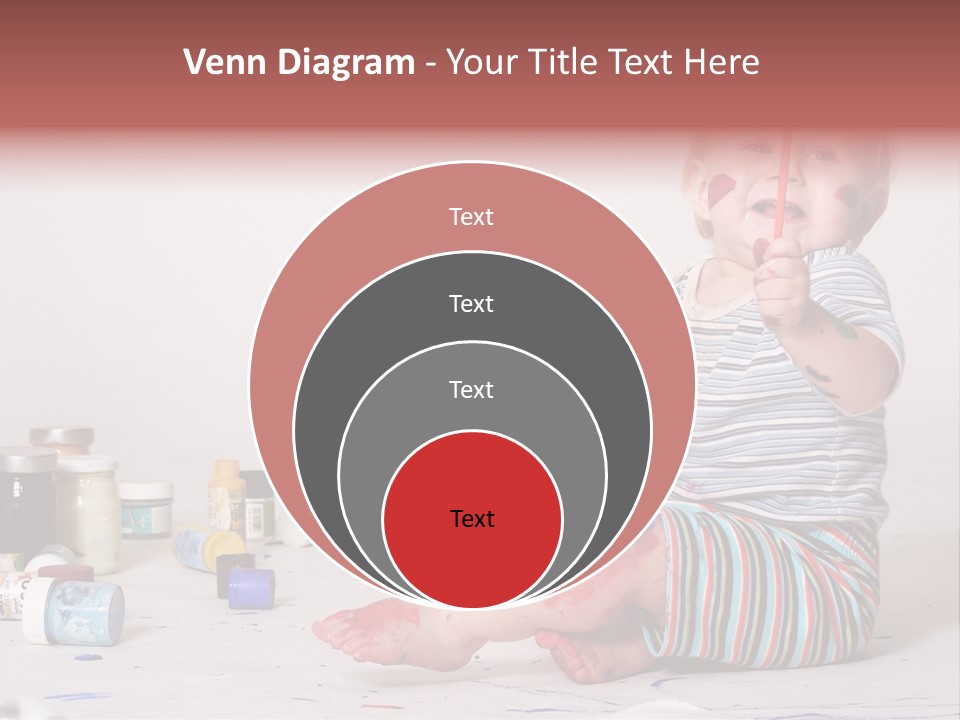 Malen Kinder Winzig PowerPoint Template