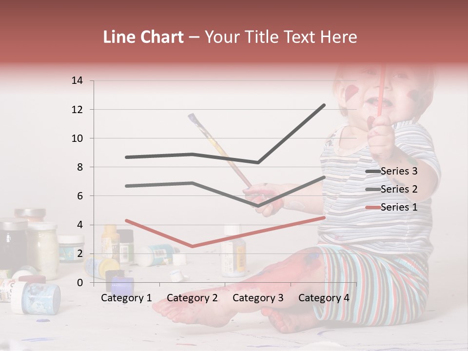 Malen Kinder Winzig PowerPoint Template