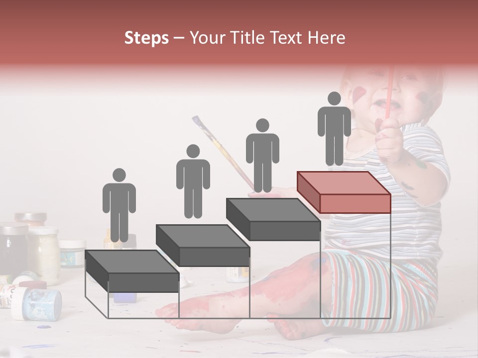 Malen Kinder Winzig PowerPoint Template
