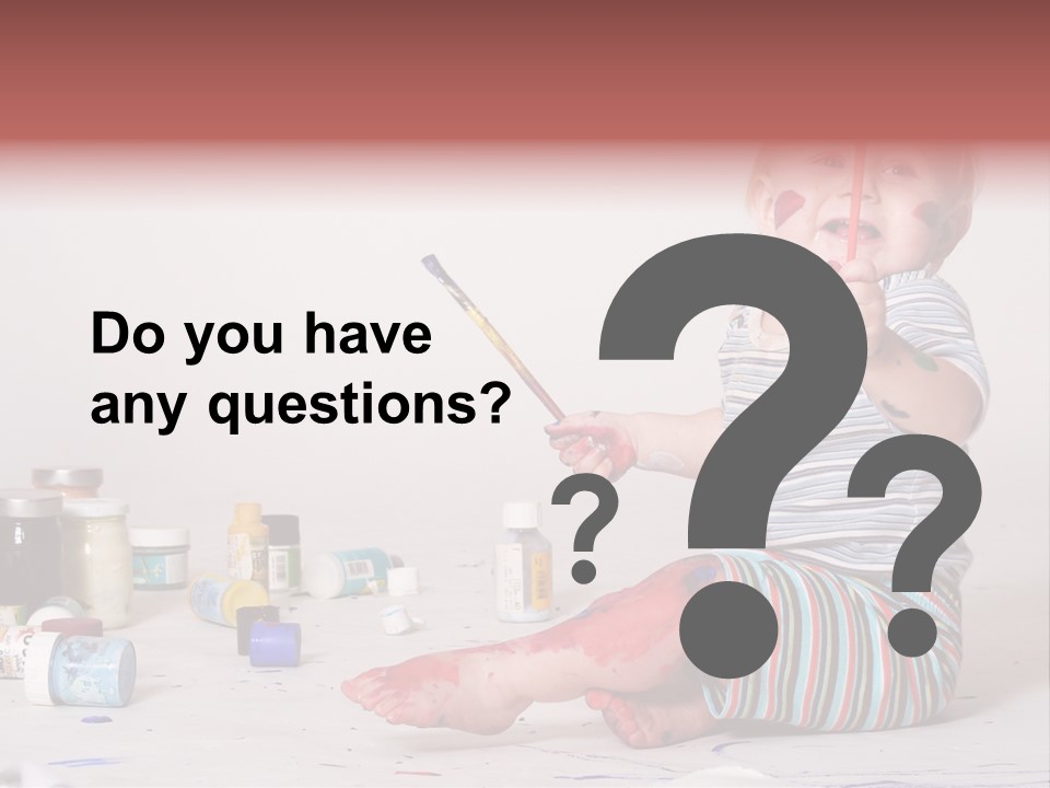 Malen Kinder Winzig PowerPoint Template