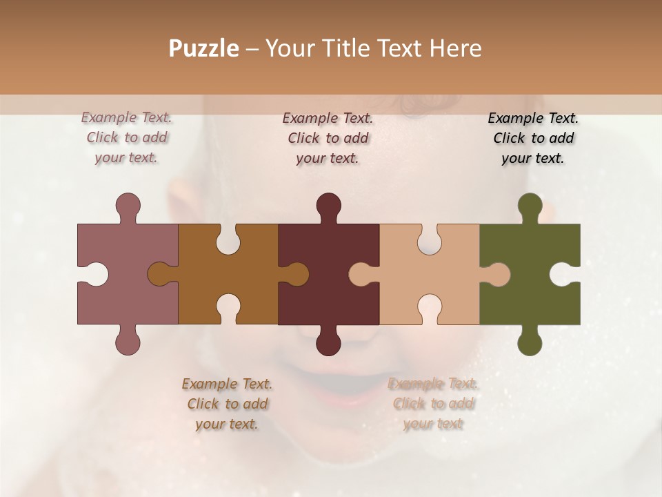 Child Suds Froth PowerPoint Template