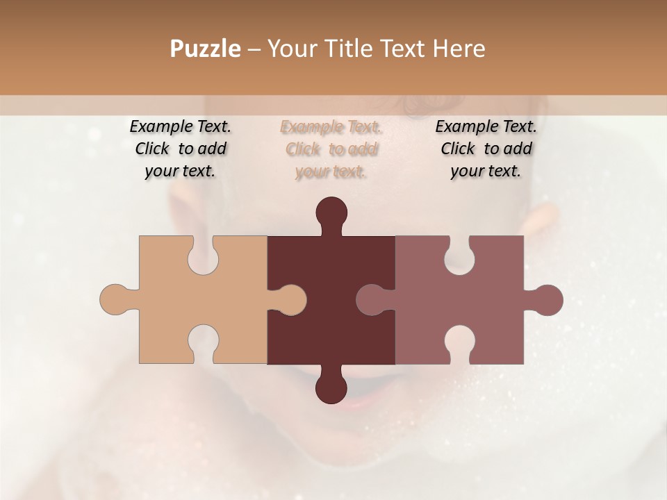 Child Suds Froth PowerPoint Template