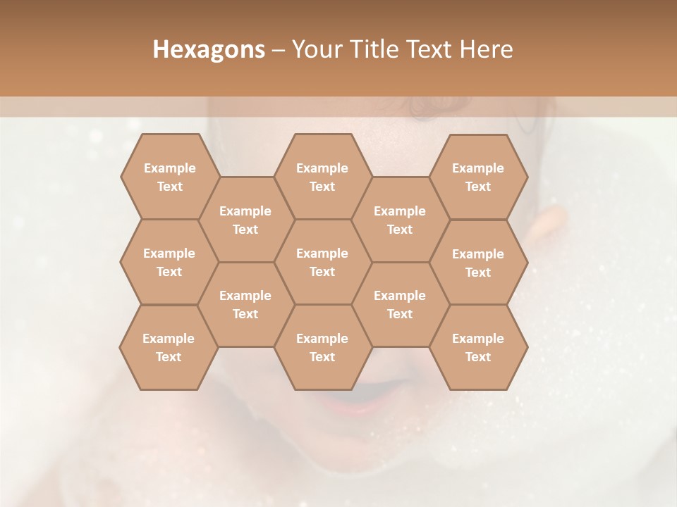 Child Suds Froth PowerPoint Template