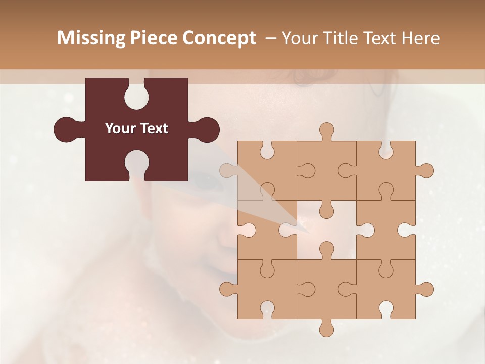 Child Suds Froth PowerPoint Template