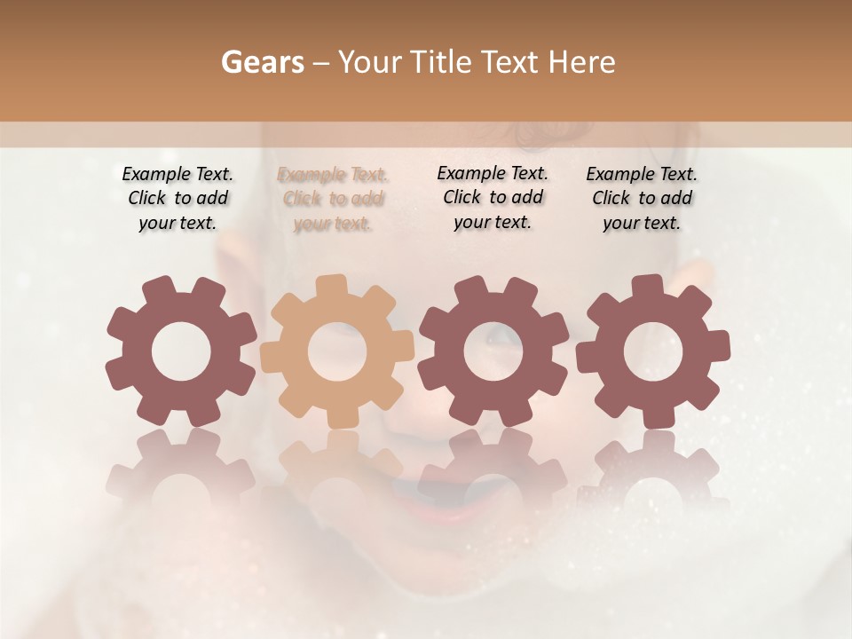 Child Suds Froth PowerPoint Template
