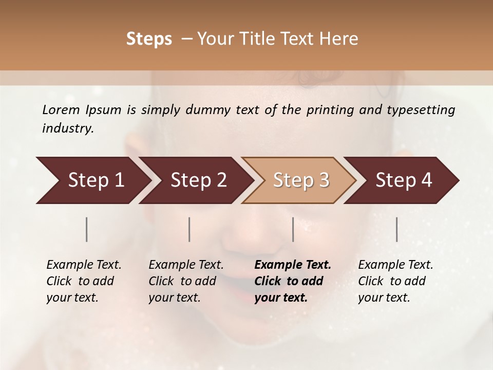 Child Suds Froth PowerPoint Template