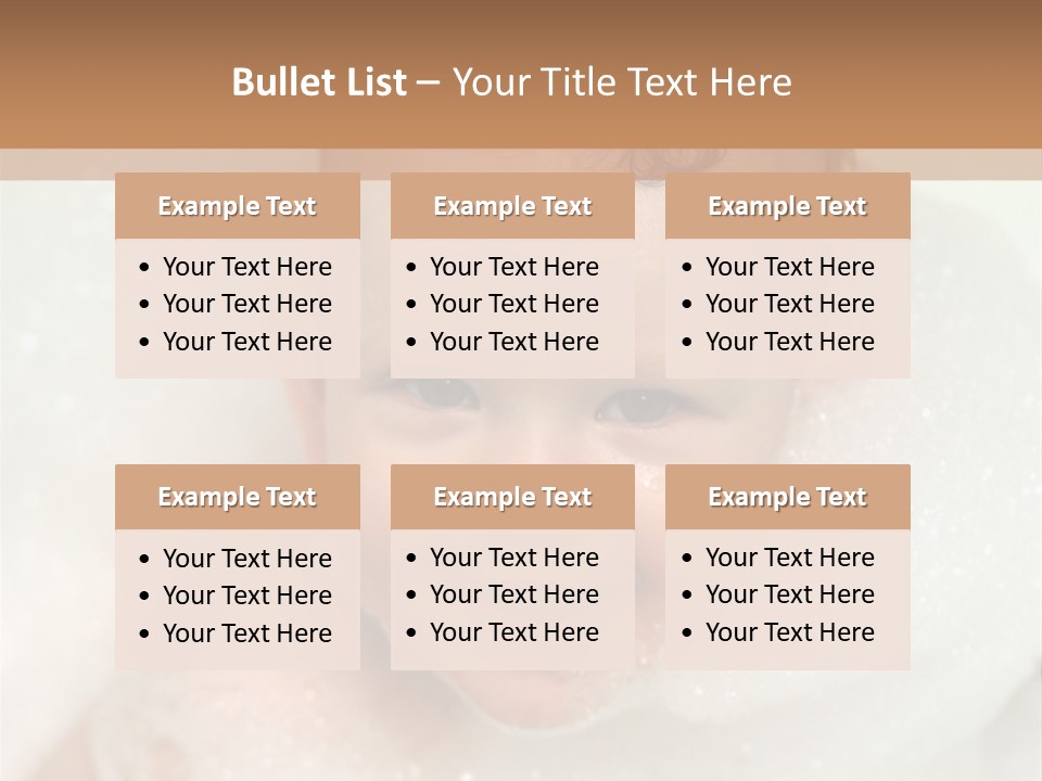 Child Suds Froth PowerPoint Template