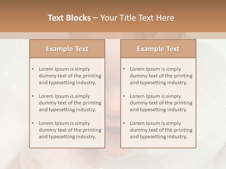 Child Suds Froth PowerPoint Template