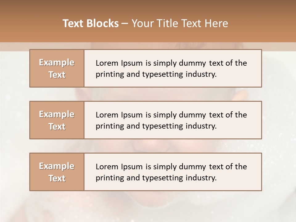 Child Suds Froth PowerPoint Template