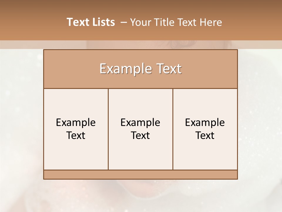Child Suds Froth PowerPoint Template