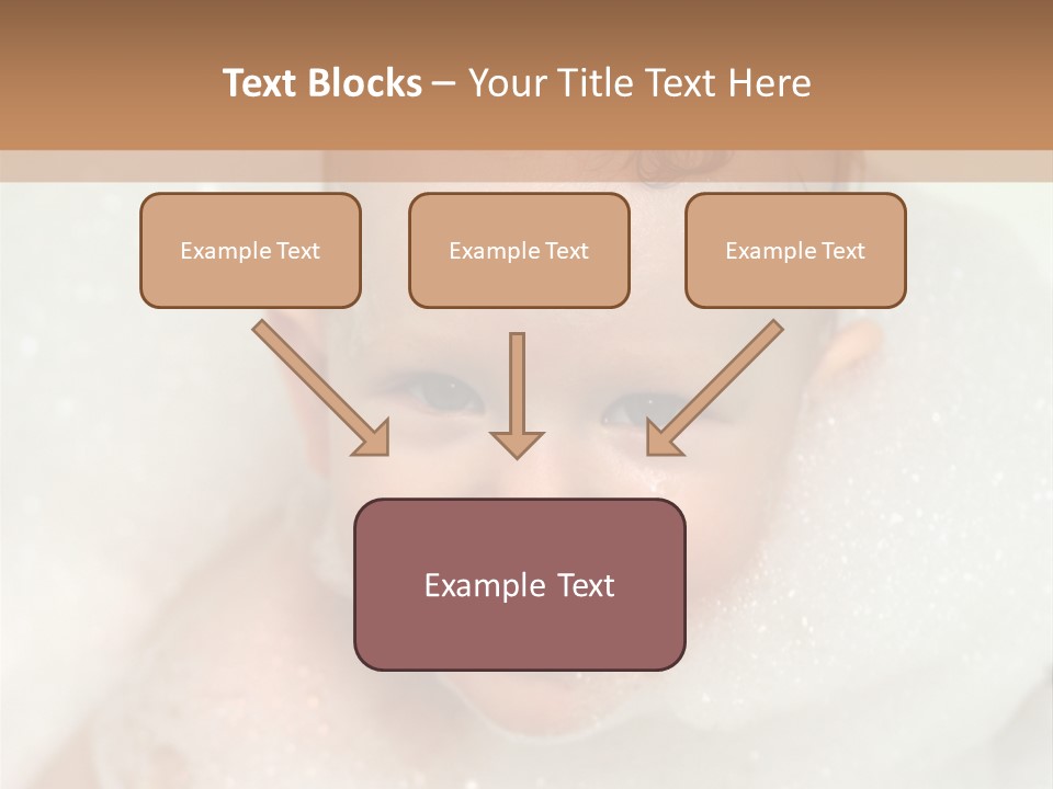 Child Suds Froth PowerPoint Template
