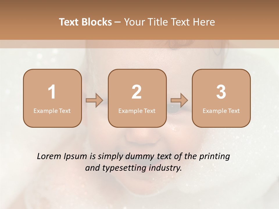Child Suds Froth PowerPoint Template