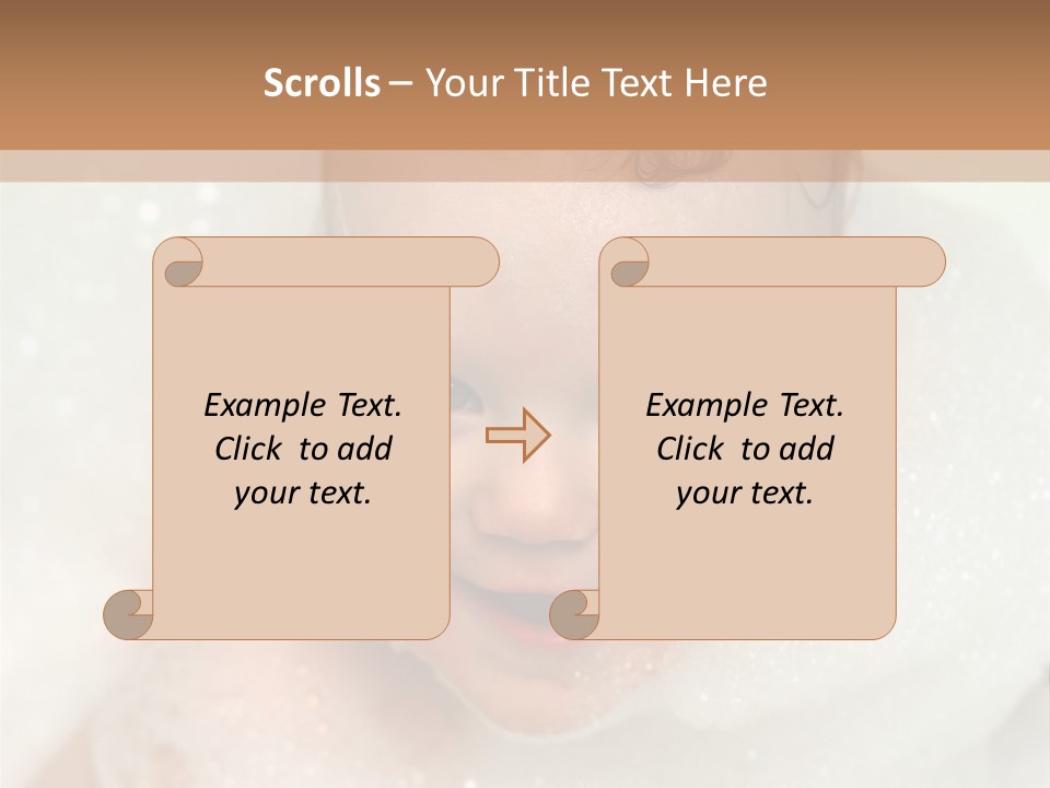 Child Suds Froth PowerPoint Template