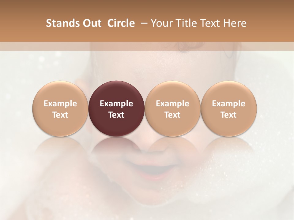 Child Suds Froth PowerPoint Template