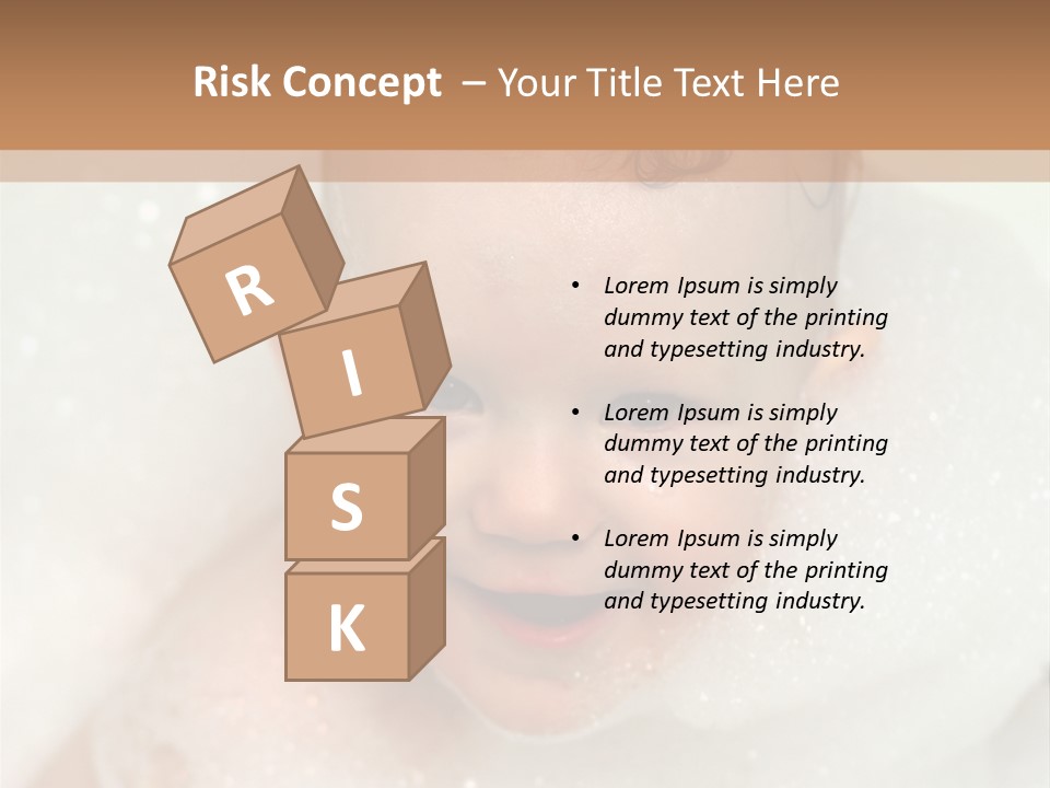 Child Suds Froth PowerPoint Template