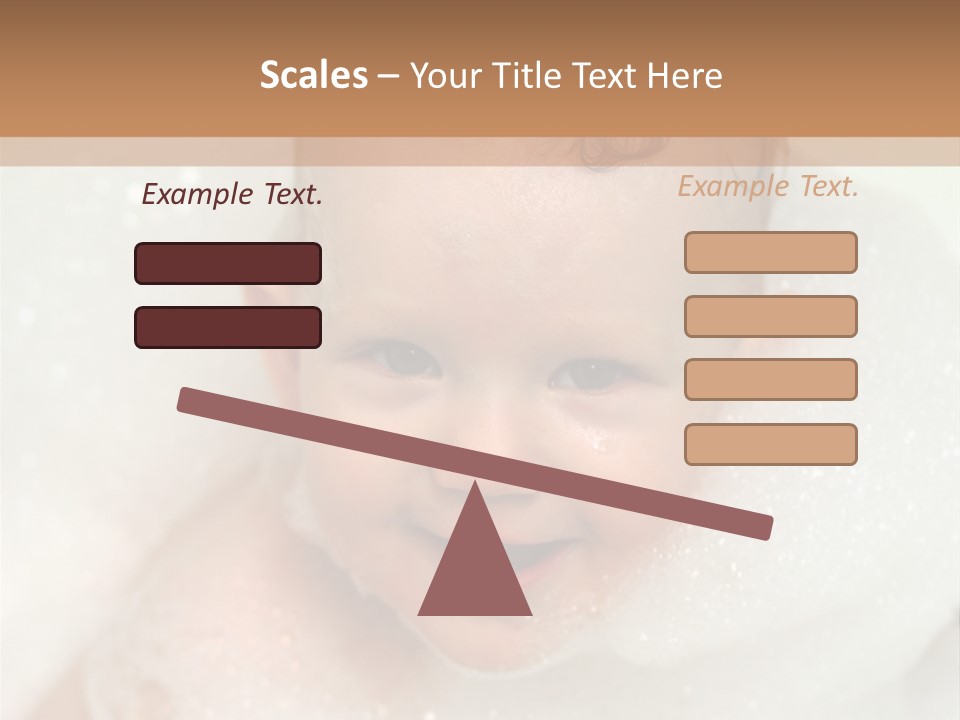 Child Suds Froth PowerPoint Template