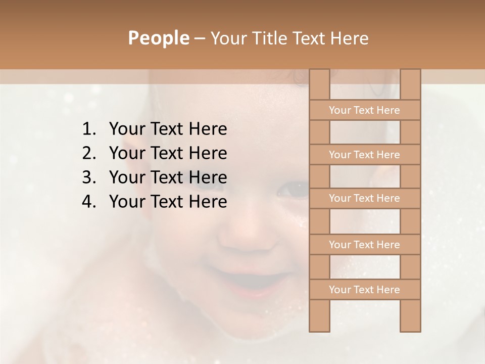 Child Suds Froth PowerPoint Template