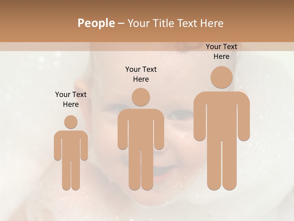 Child Suds Froth PowerPoint Template
