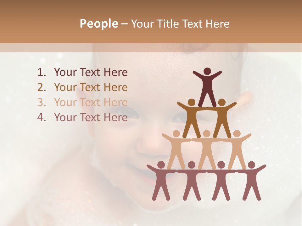 Child Suds Froth PowerPoint Template