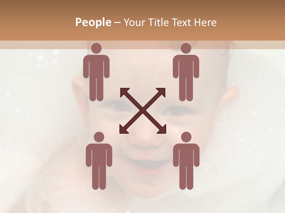 Child Suds Froth PowerPoint Template
