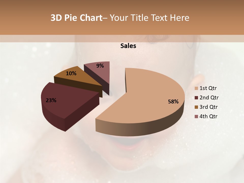 Child Suds Froth PowerPoint Template