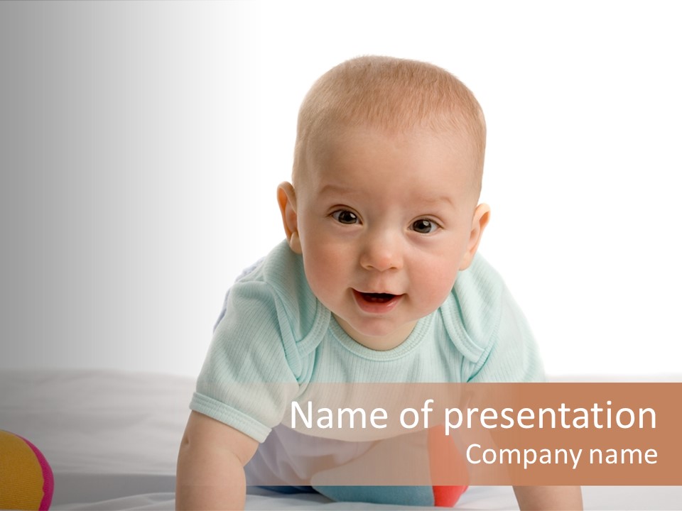 Blanket Clean Infancy PowerPoint Template