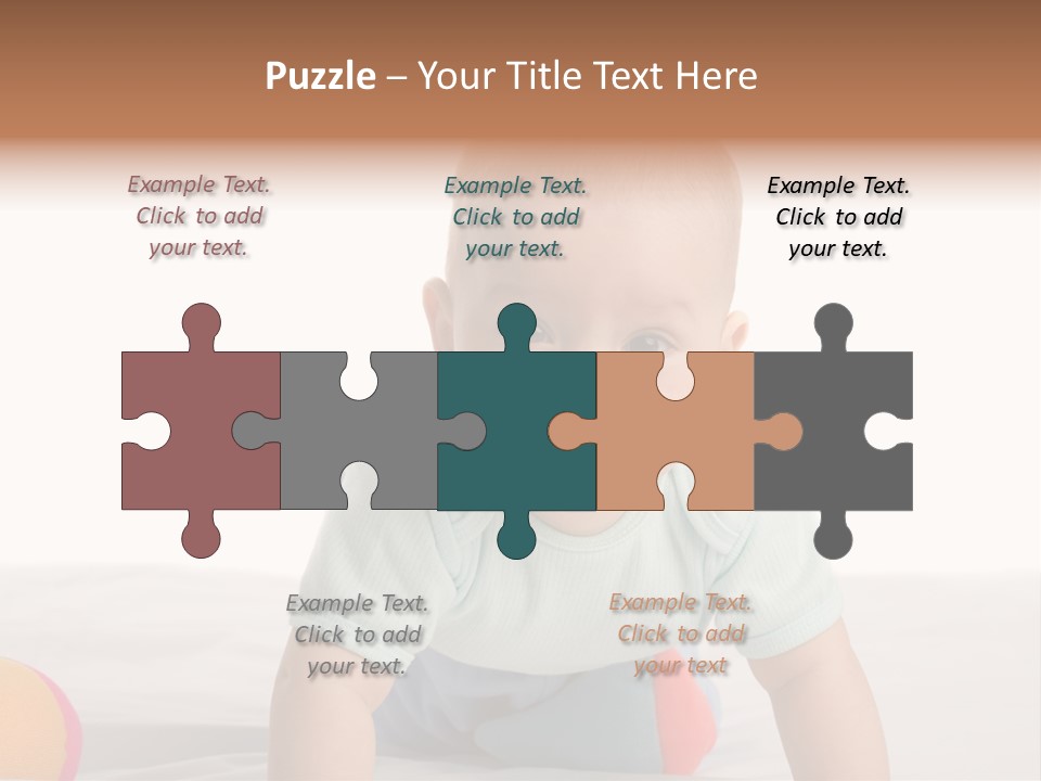 Blanket Clean Infancy PowerPoint Template