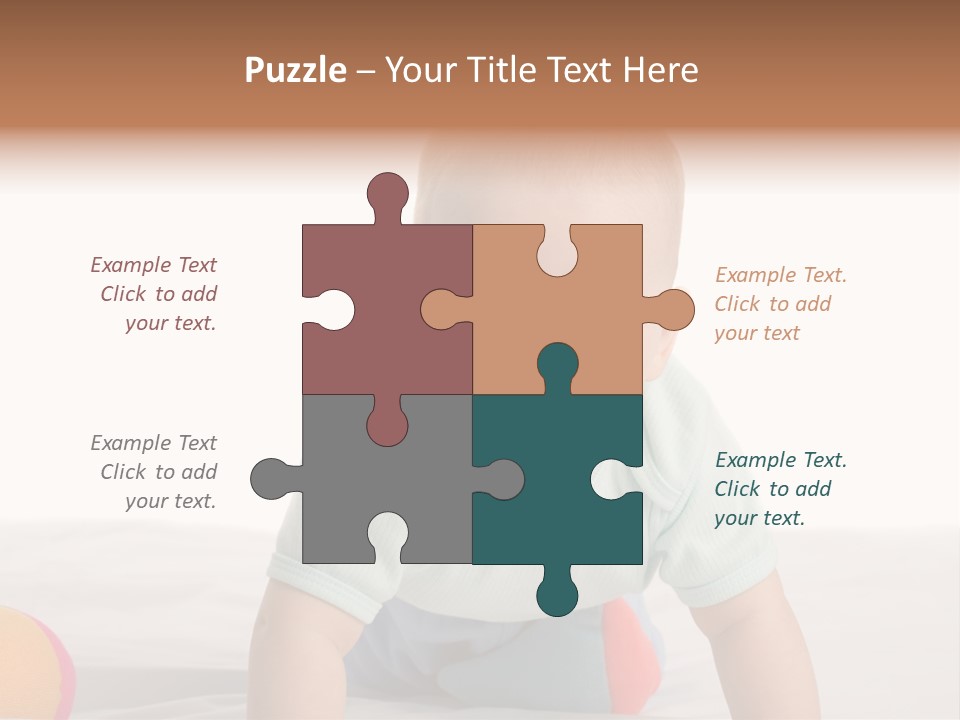 Blanket Clean Infancy PowerPoint Template