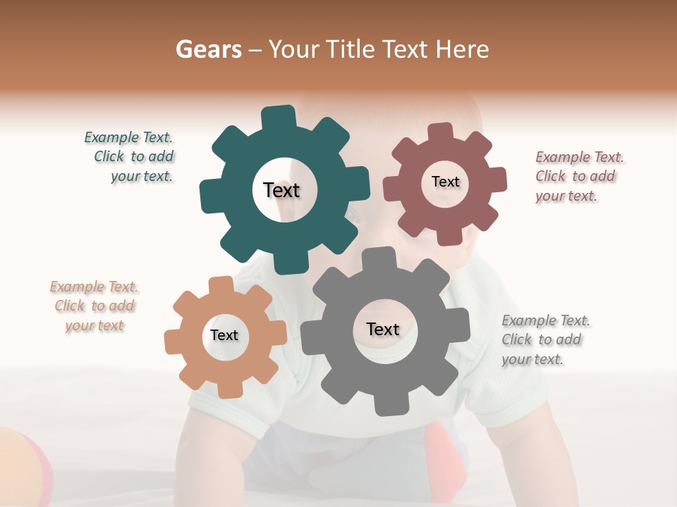 Blanket Clean Infancy PowerPoint Template