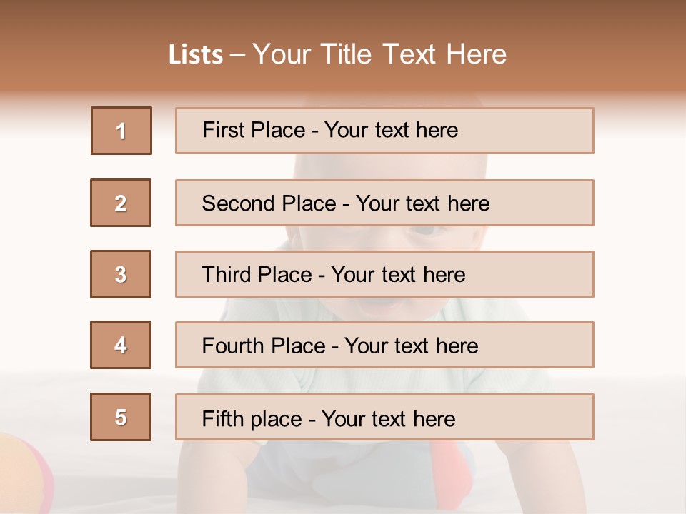 Blanket Clean Infancy PowerPoint Template