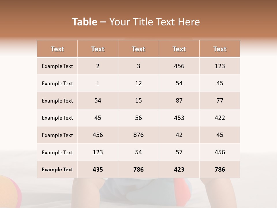 Blanket Clean Infancy PowerPoint Template