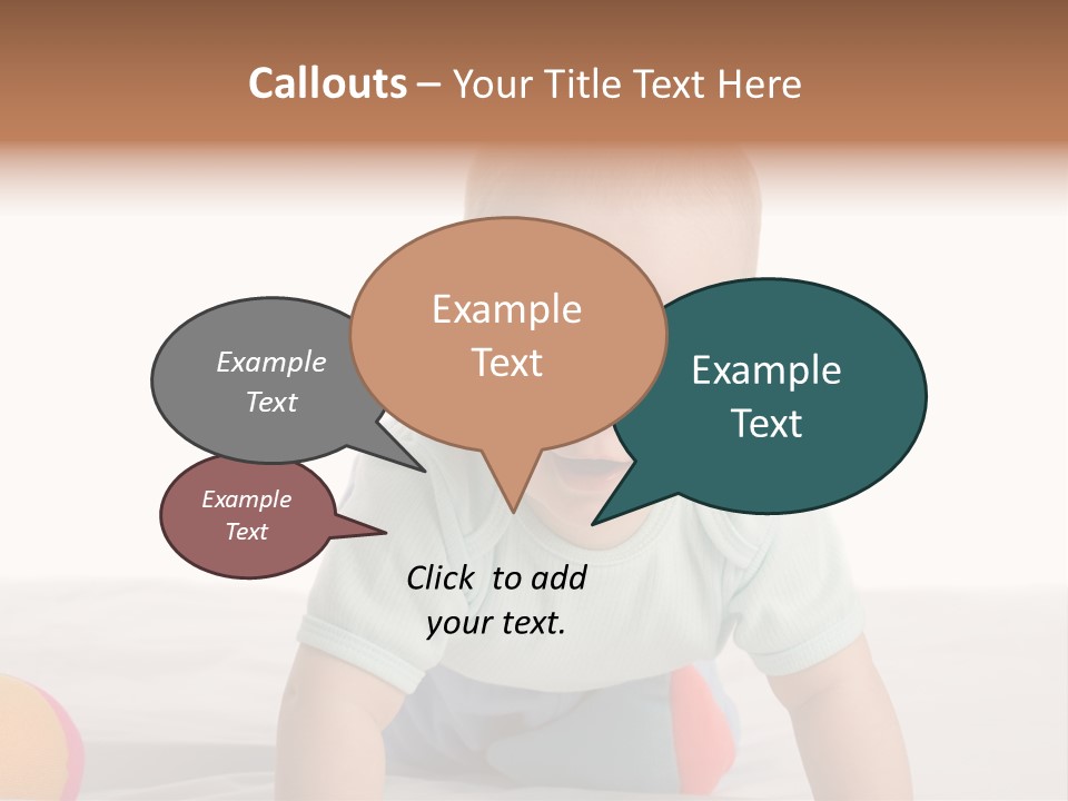 Blanket Clean Infancy PowerPoint Template