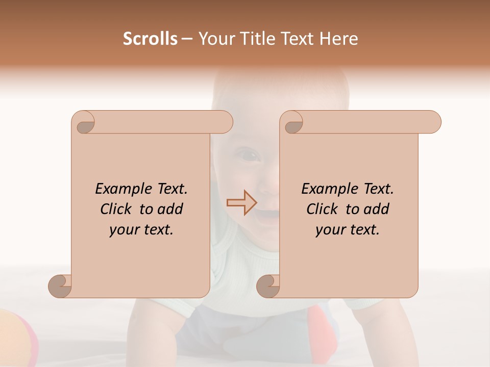 Blanket Clean Infancy PowerPoint Template