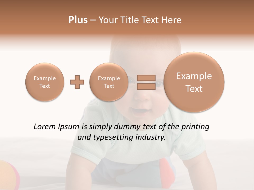 Blanket Clean Infancy PowerPoint Template