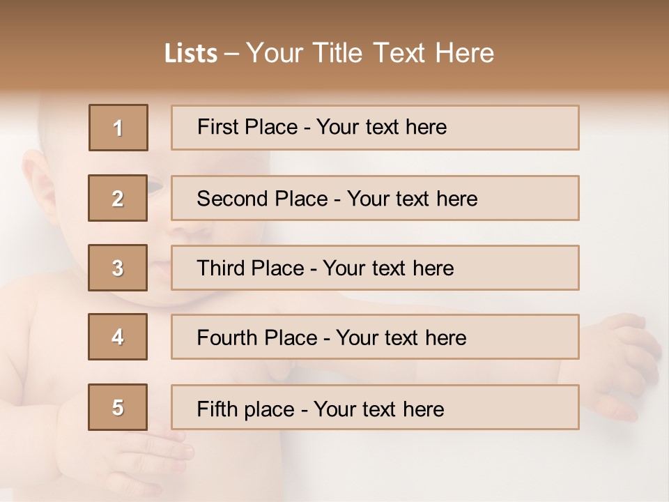 Beautiful Skin Little PowerPoint Template