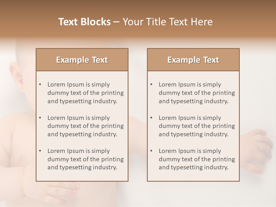 Beautiful Skin Little PowerPoint Template